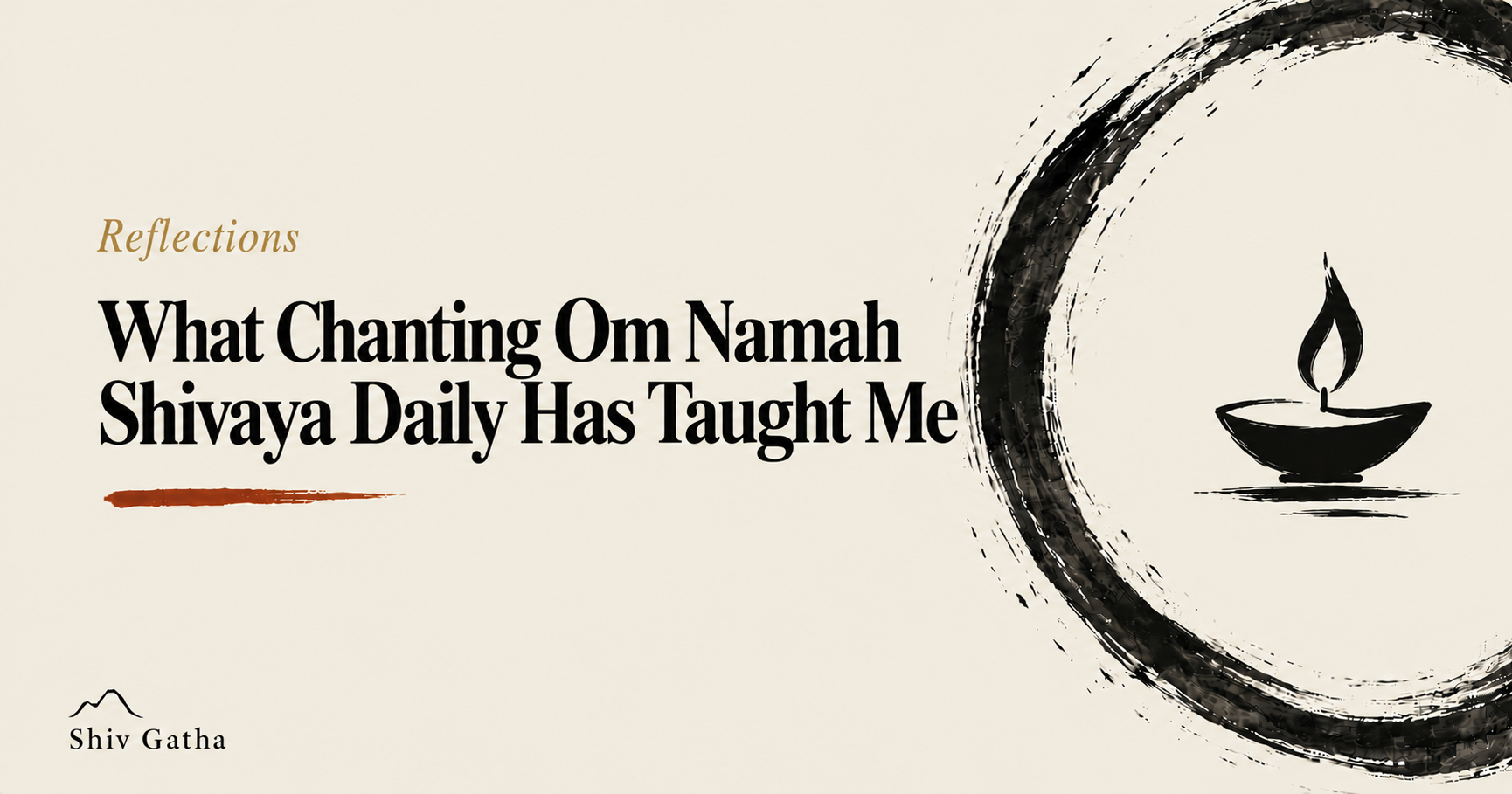 Illustration of a rudraksha mala held in chanting practice for the reflection on daily Om Namah Shivaya chanting