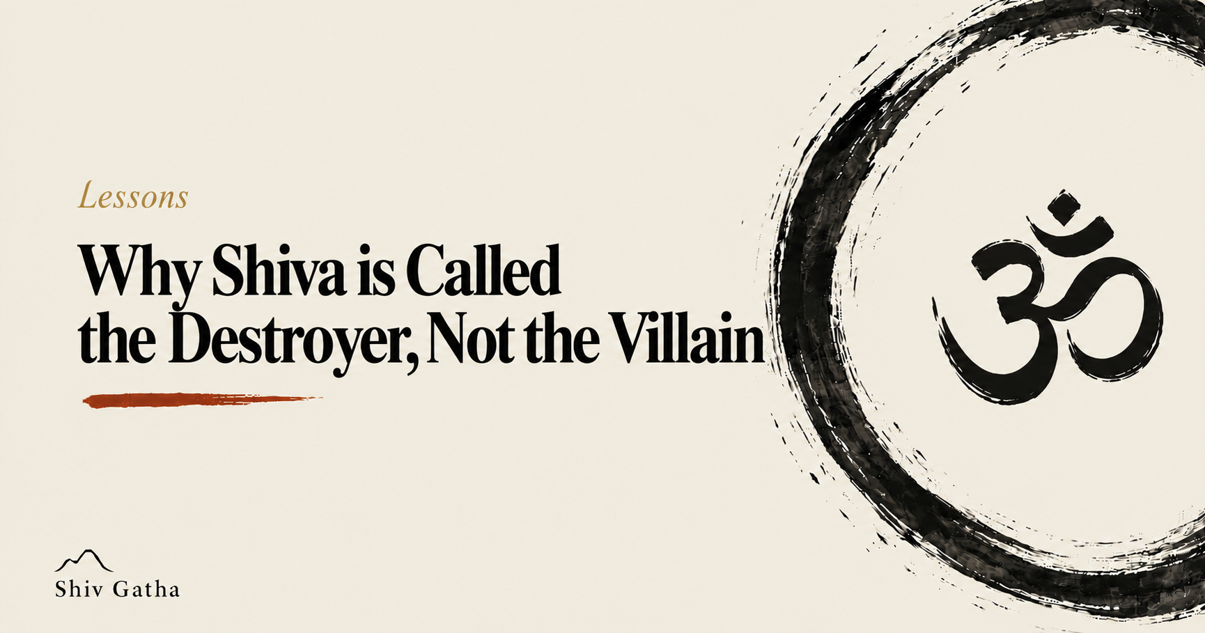 Illustration of Shiva amid fire and ash for the lesson on why Shiva is called the destroyer, not the villain