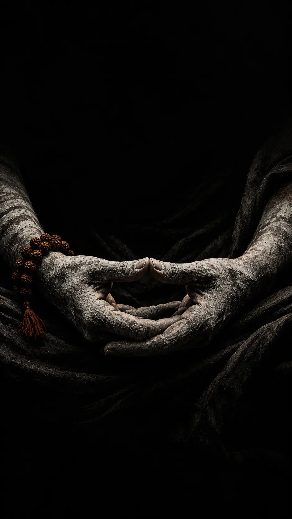 Ash-covered Shiva seated in complete stillness — Shiva wallpaper